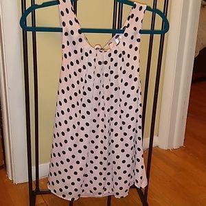 Elle Blush Pink Polka Dot Tank Top